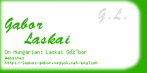 gabor laskai business card